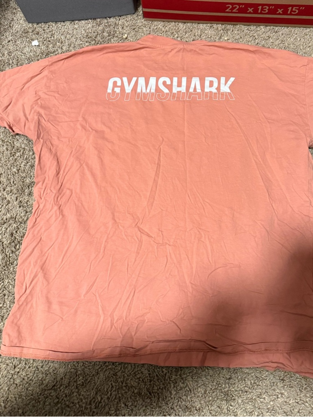 Gymshark Coral-Peach Logo T-Shirt